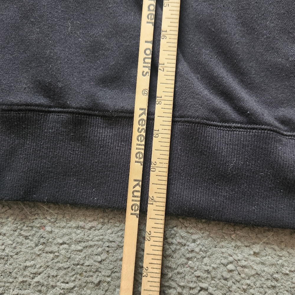 REBECCA MINKOFF Women's Janine Puff Sleeve Sweatshirt Small Black Quiet Luxury - Picture 12 of 12